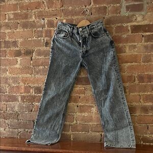 Zara Gray Straight Jeans